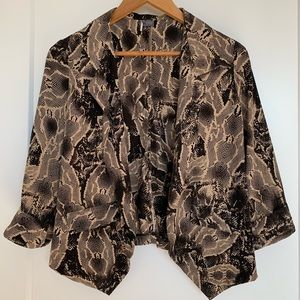 Snake pattern Sparkle and Fade blazer